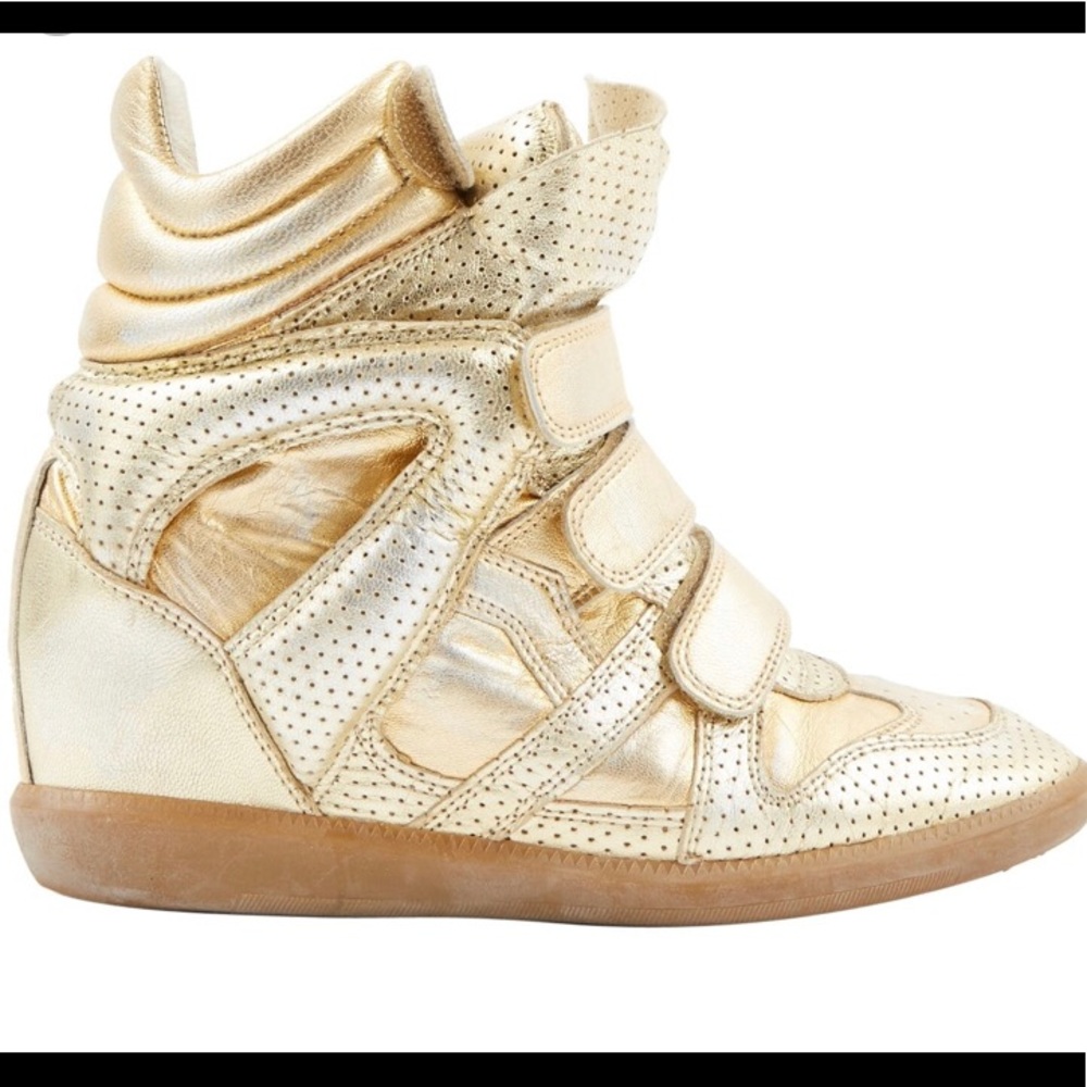 Gold Isabel Marant Sneakers